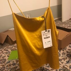 Zara silk tank
